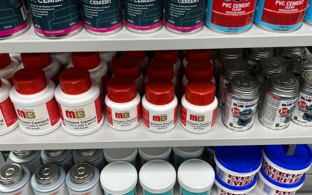 Solvent cement and sealants at Precise Supplies