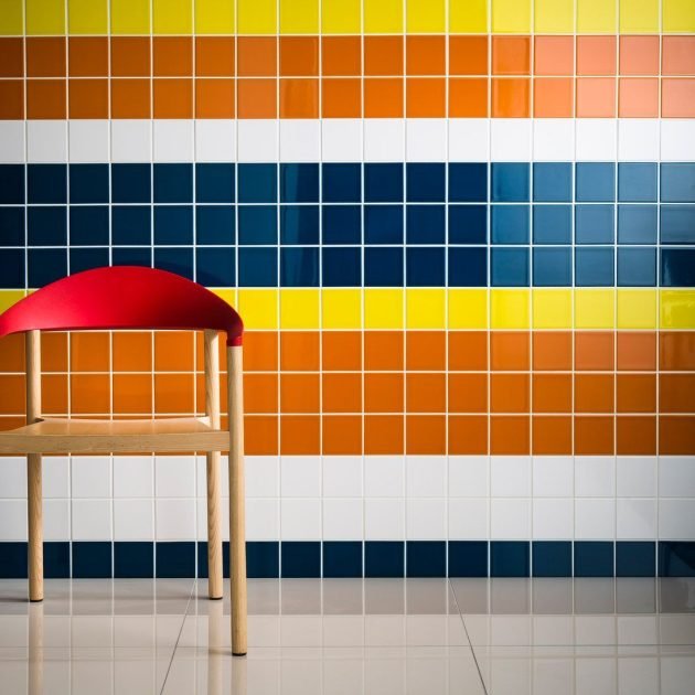 Johnson Prismatics Wall Tiles Pumpkin Gloss - 150 x 150mm - PRG55 - Image 2