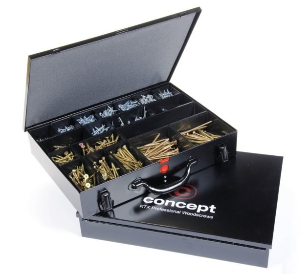 KTX Gold Steel Screw Case - Qty 1700 Mixed Size