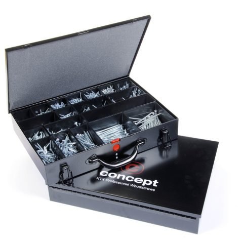 KTX Silver Steel Screw Case - Qty 1700 Mixed Size