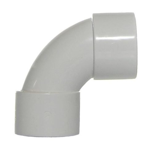 Aquaflow 92.5° Solvent Weld Long Bend – 50mm – White
