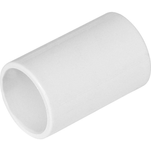 Aquaflow Solvent Weld Overflow Straight Coupling 21.5mm - White