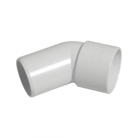 Aquaflow 45° Solvent Spigot Bend- 32mm – White