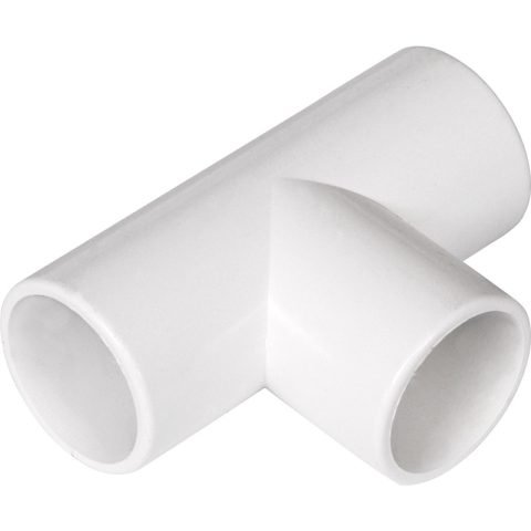 Solvent Weld Overflow Tee 21.5mm 21.5mm - White