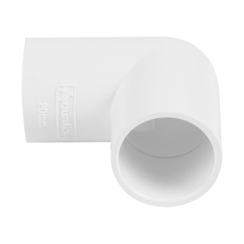Aquaflow 90° Solvent Weld Overflow Bend 21.5mm - White