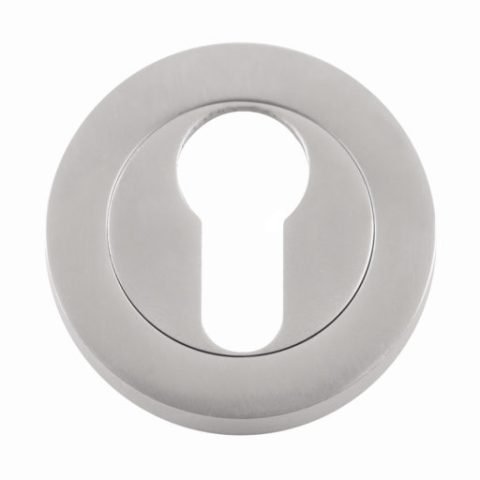 Eclipse Insignia Euro Escutcheon - Satin Chrome