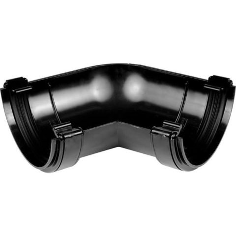 Aquaflow 112mm Half Round Gutter Angle 120° - Black