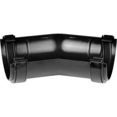 Aquaflow 112mm Half Round Gutter Angle 150° - Black