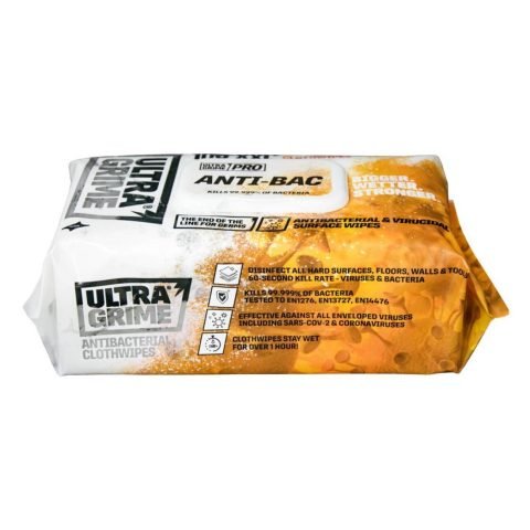Uniwipe Ultra Grime Pro Antibacterial Cleaning Wipes - Pack of 100