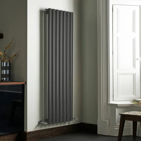 Kartell K-Rad Aspen Vertical Single Radiator - 1800 x 420mm - Grey