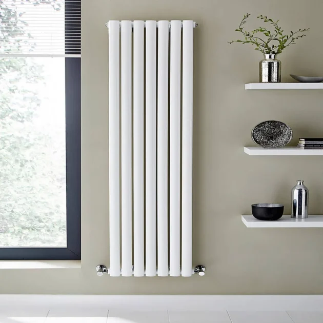 Kartell K-Rad Aspen Vertical Double Radiator - 1800 x 420mm - White