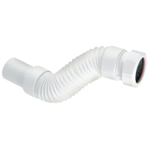 McAlpine Flexible Connector Universal To Plain Spigot PVC - 1½" - White