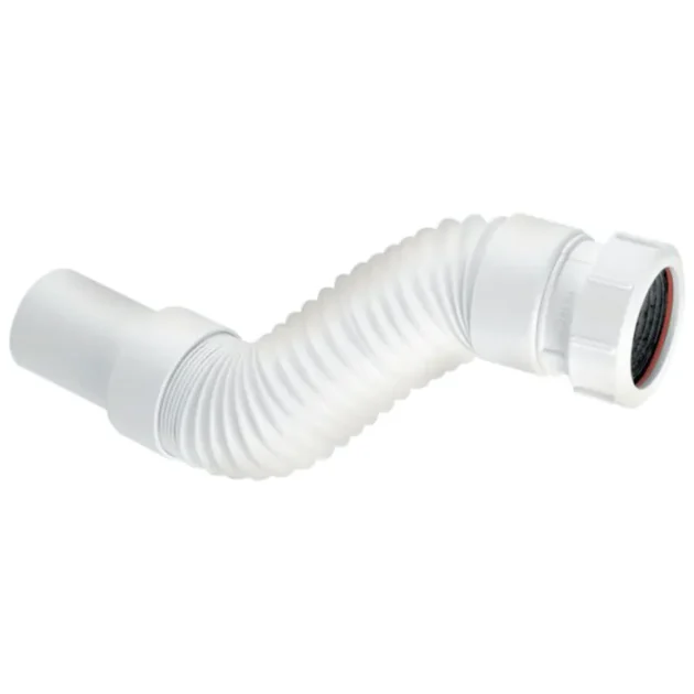McAlpine Flexible Connector Universal To Plain Spigot PVC - 1¼" - White