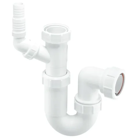 McAlpine Adjustable Sink Trap With 135° Swivel Nozzle & Multifit Outlet - 1½"- White