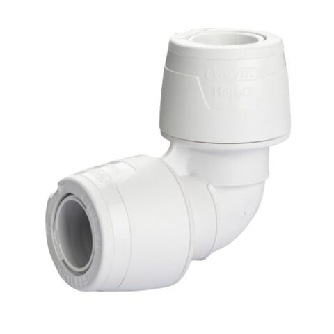 Hep2O 90° Push Fit Elbow - 28mm - White